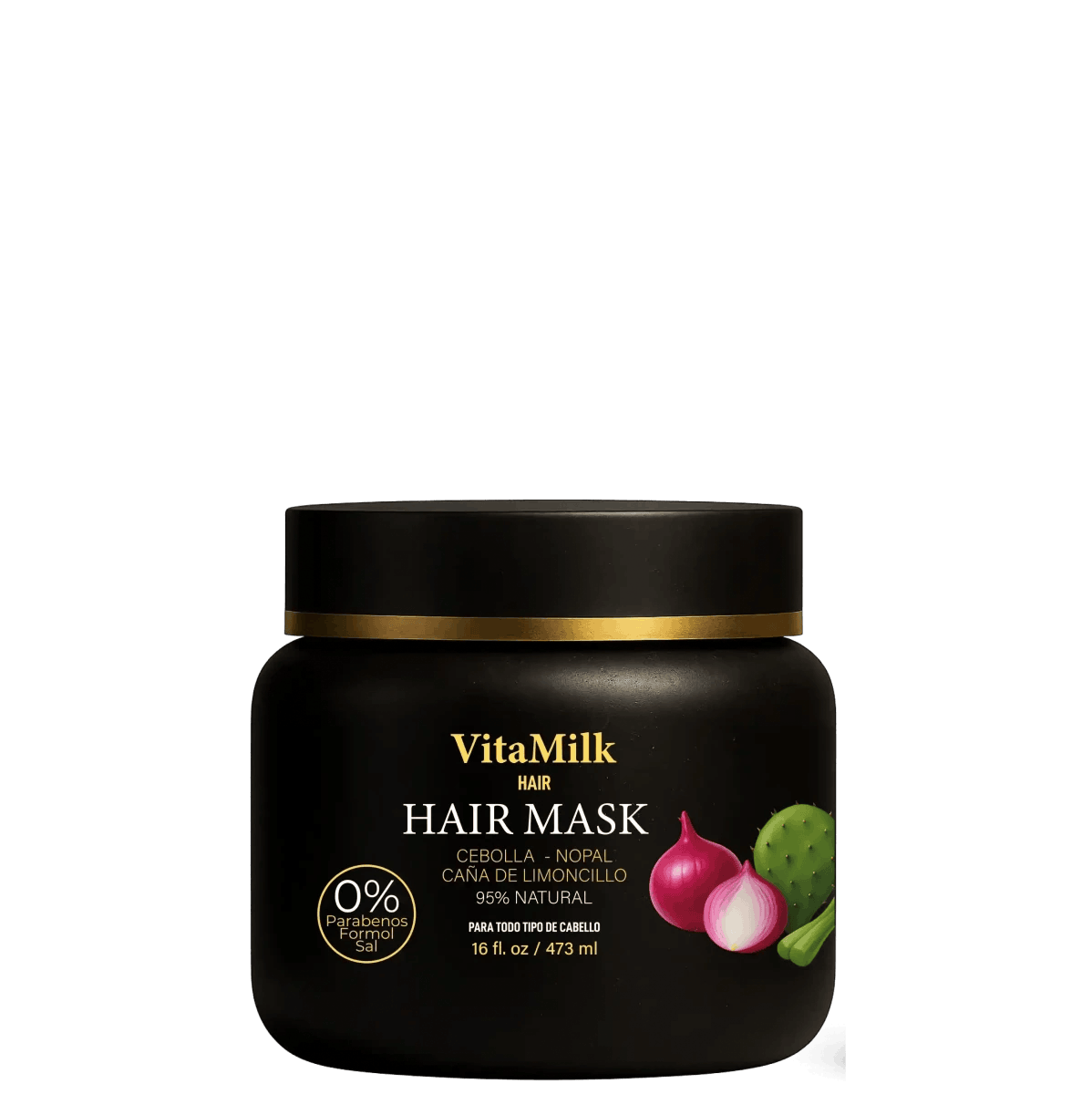 Mascarilla Capilar Cebolla & Nopal – Crecimiento y Reparación | VitaMilk Hair - Natmirelys