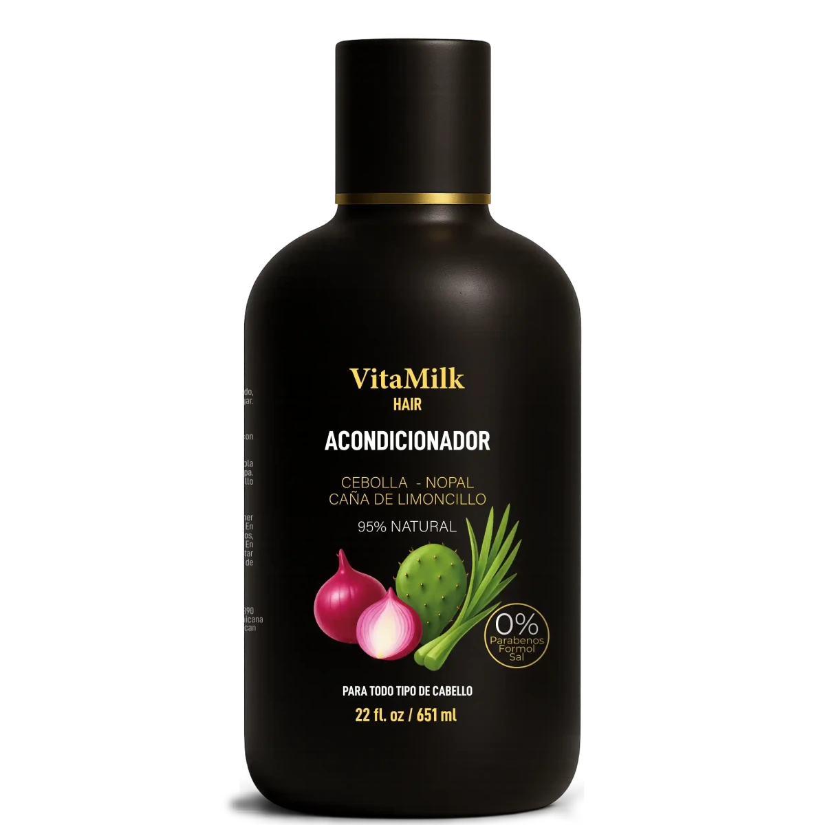 Acondicionador Cebolla & Nopal – Suavidad, Brillo y Crecimiento | VitaMilk Hair - Natmirelys