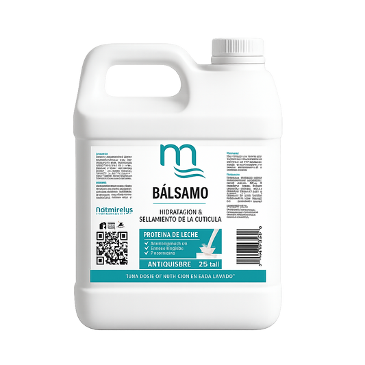 Garrafón de bálsamo acondicionador de proteína de leche para hidratación, suavidad y reparación capilar