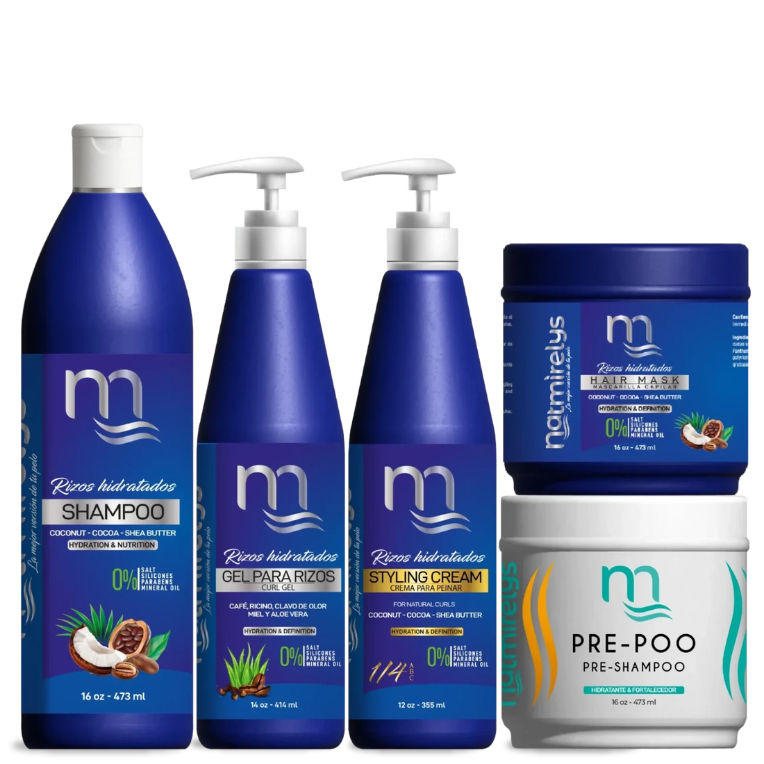 Línea Rizos Hidratados Natmirelys (16 oz) - Natmirelys