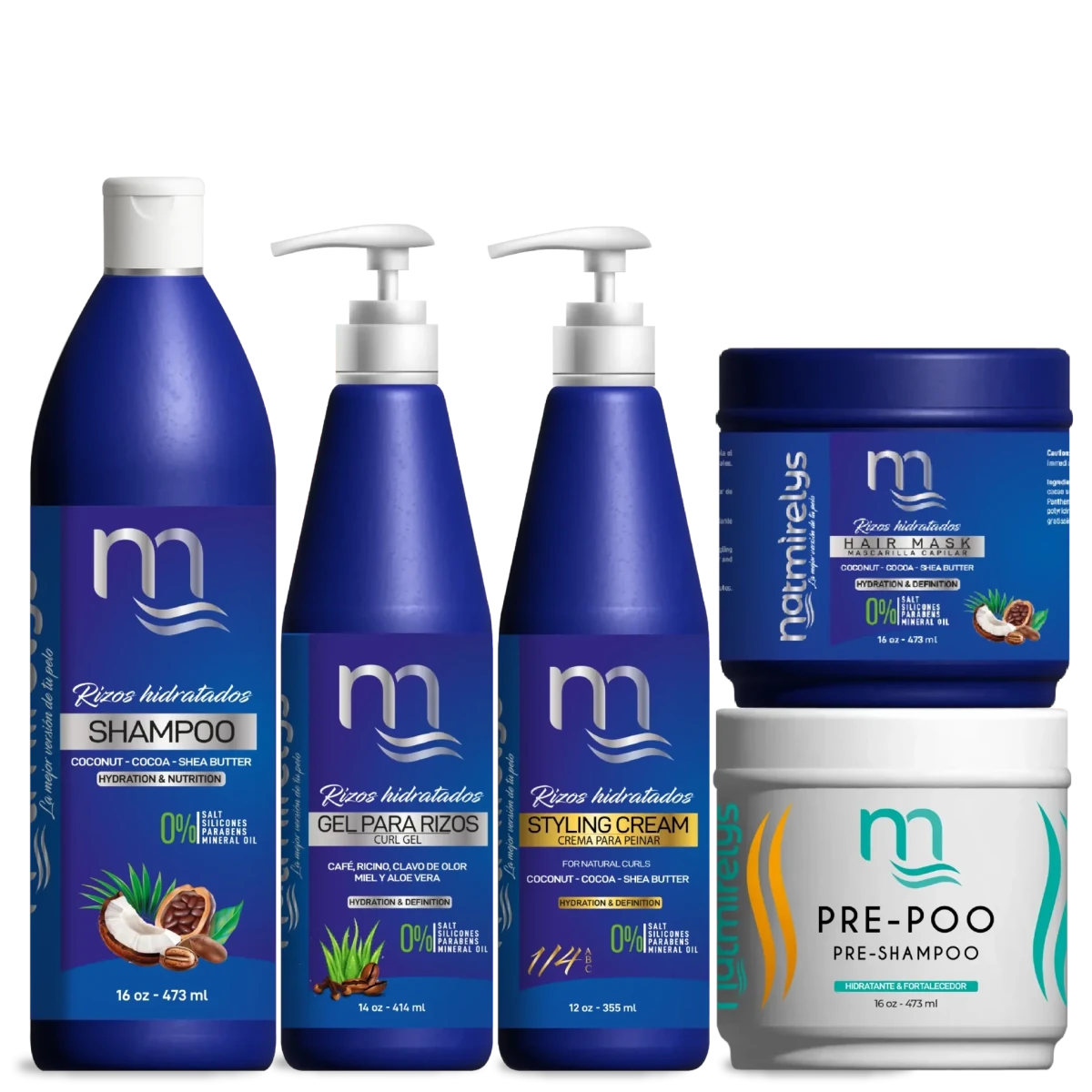 Línea Rizos Hidratados Natmirelys (16 oz) - Natmirelys