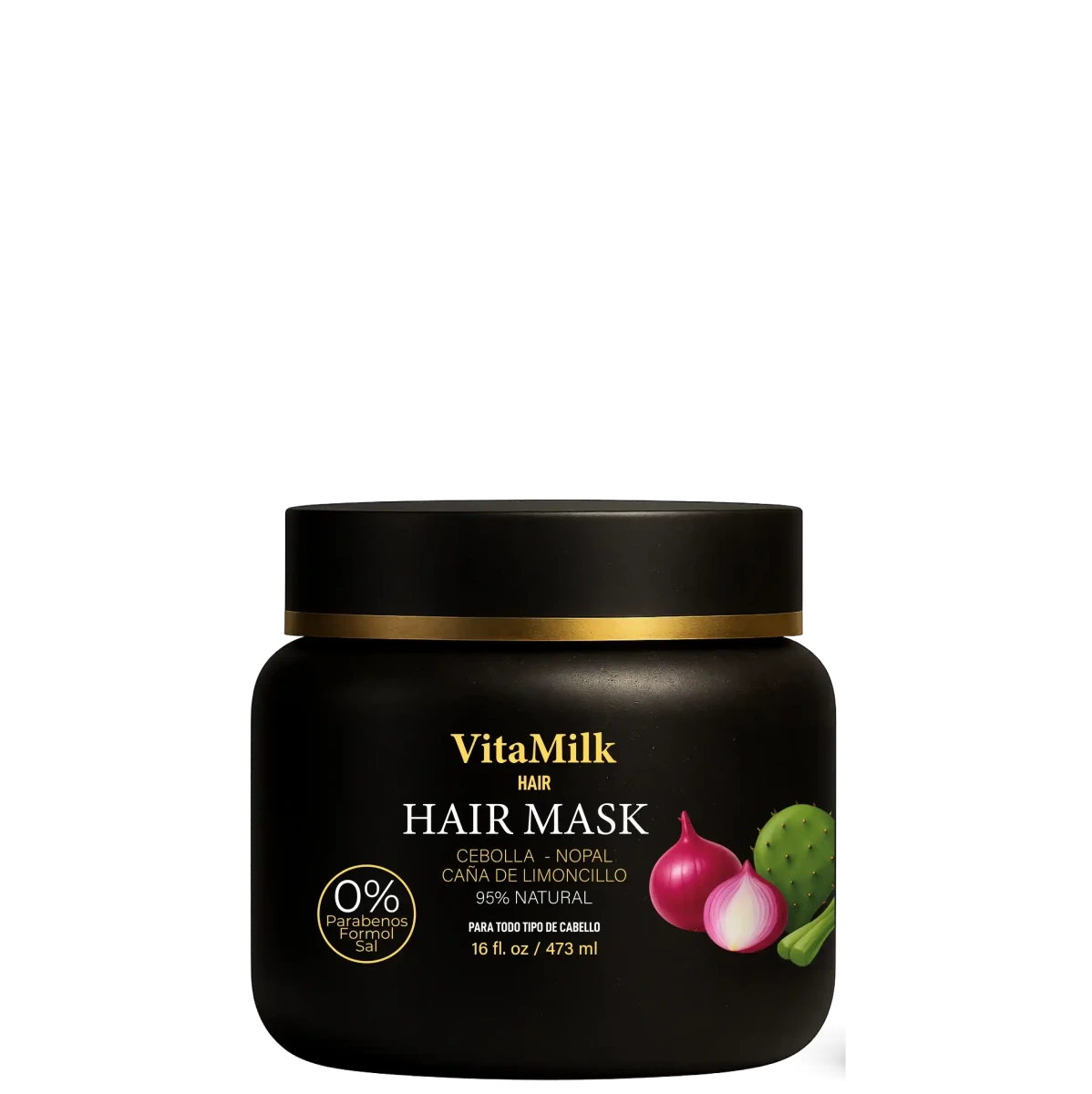 Mascarilla Capilar Cebolla & Nopal – Crecimiento y Reparación | VitaMilk Hair - Natmirelys