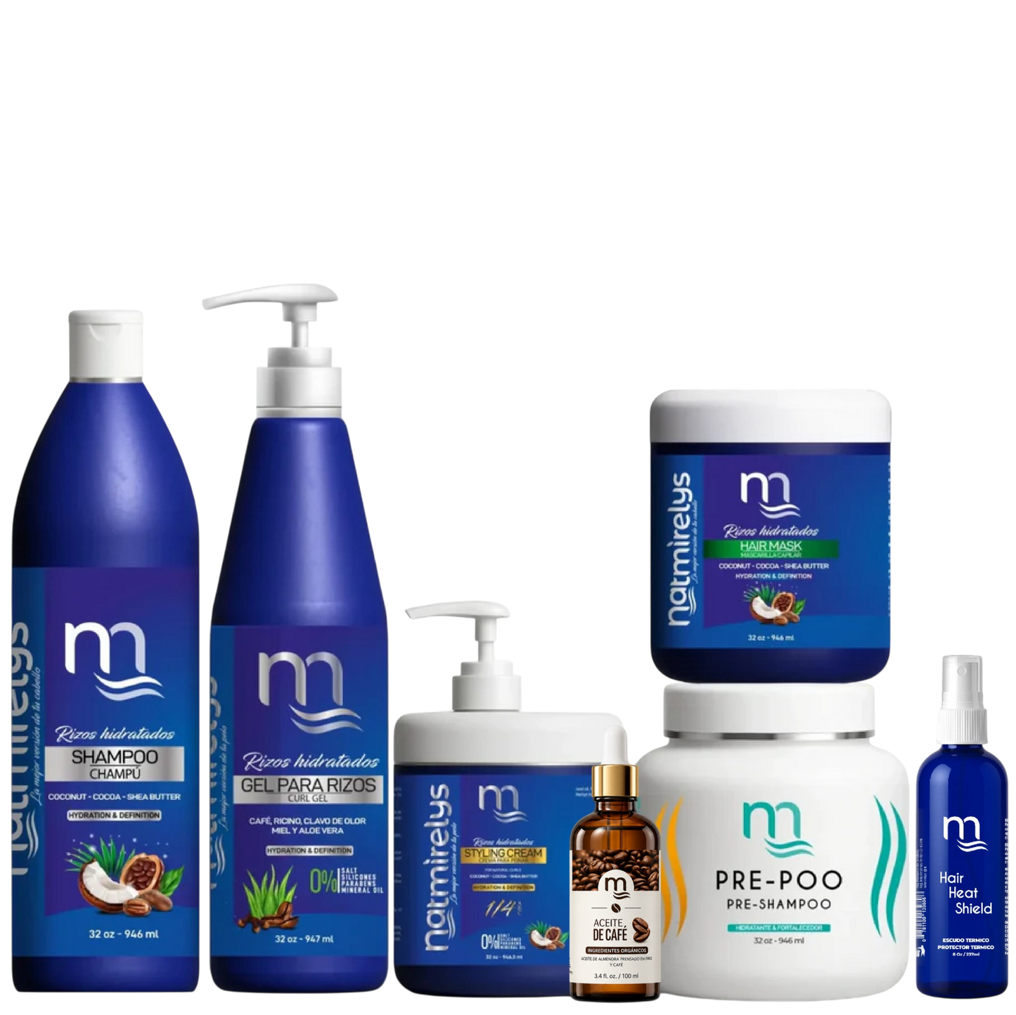 Línea Rizos Hidratados Completa (32 oz)