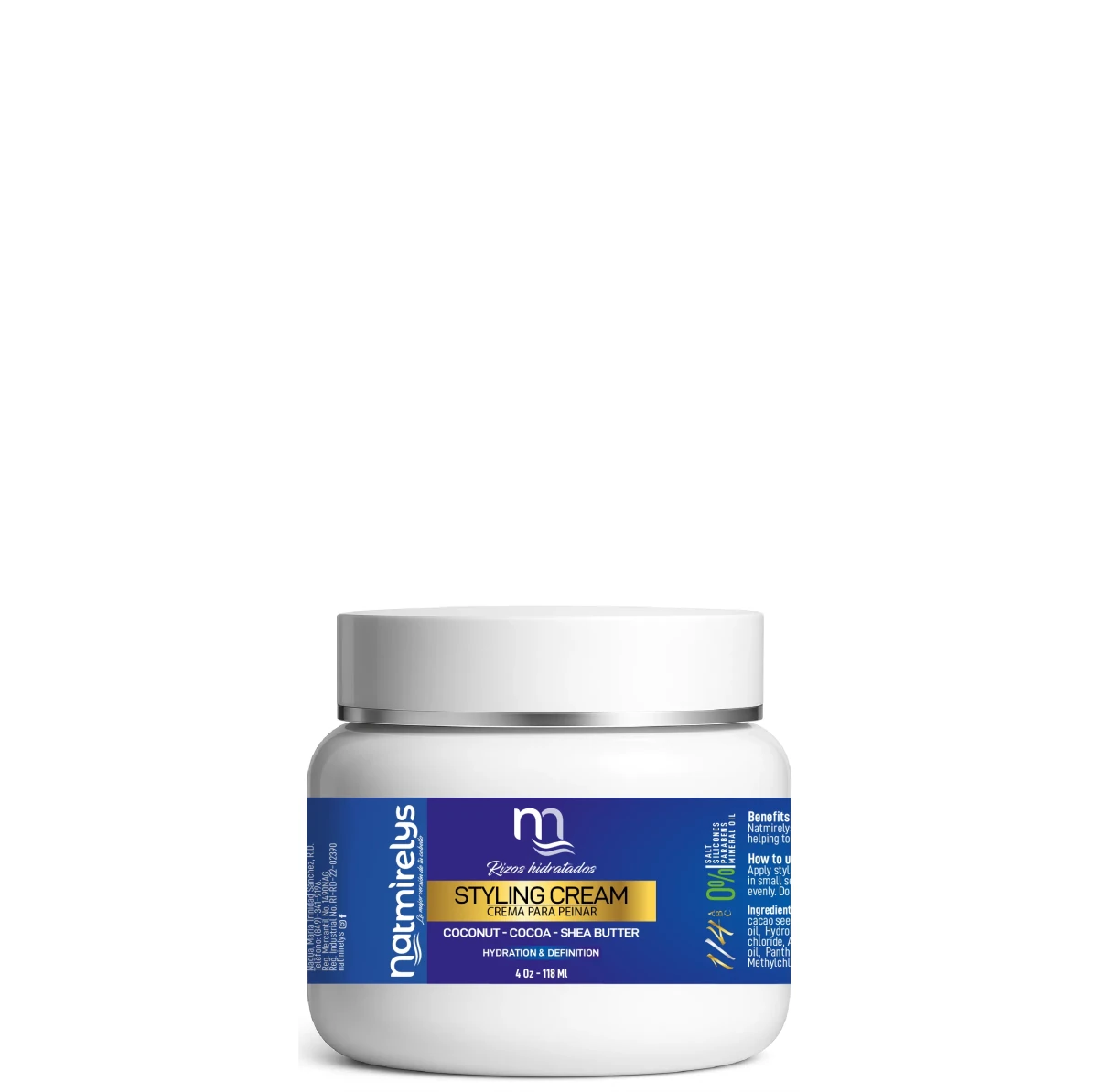 Crema para Peinar - Hidratación (4 oz) - Natmirelys