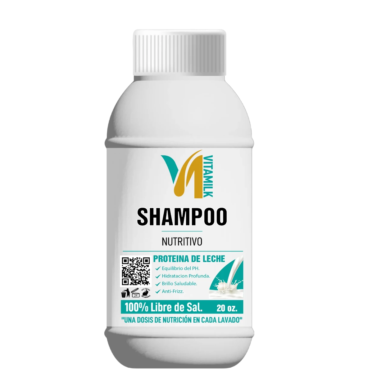 Shampoo de Proteína de Leche VitaMilk (20 oz) - Natmirelys