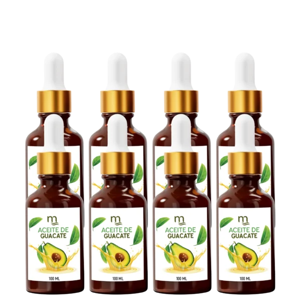 Imagen del Aceite de Aguacate de Natmirelys, ideal para hidratar profundamente la piel y fortalecer el cabello seco y dañado.