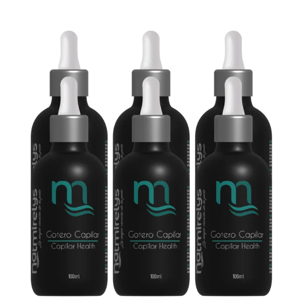 Imagen del Gotero Capilar Anticaída y Crecimiento de Natmirelys, formulado para fortalecer el cuero cabelludo, prevenir la caída y promover el crecimiento del cabello.