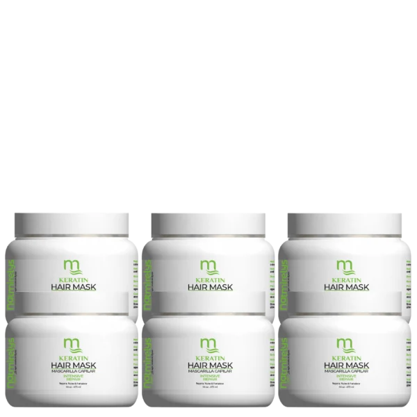 Mascarilla Reparadora de Keratin de Natmirelys, tratamiento intensivo con proteínas de keratina para fortalecer y reparar la fibra capilar.