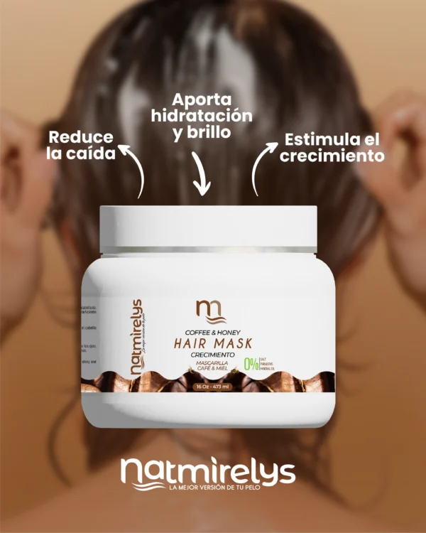 💛 Nutrición, fuerza y crecimiento con nuestra Mascarilla de Café y Miel. ¡Cabello más fuerte y saludable en cada aplicación! ✨