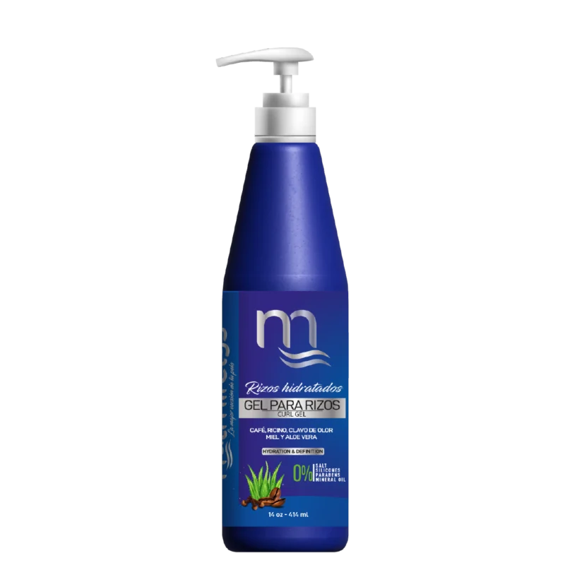 Gel para Rizos de Natmirelys para definición duradera, hidratación y movimiento natural.