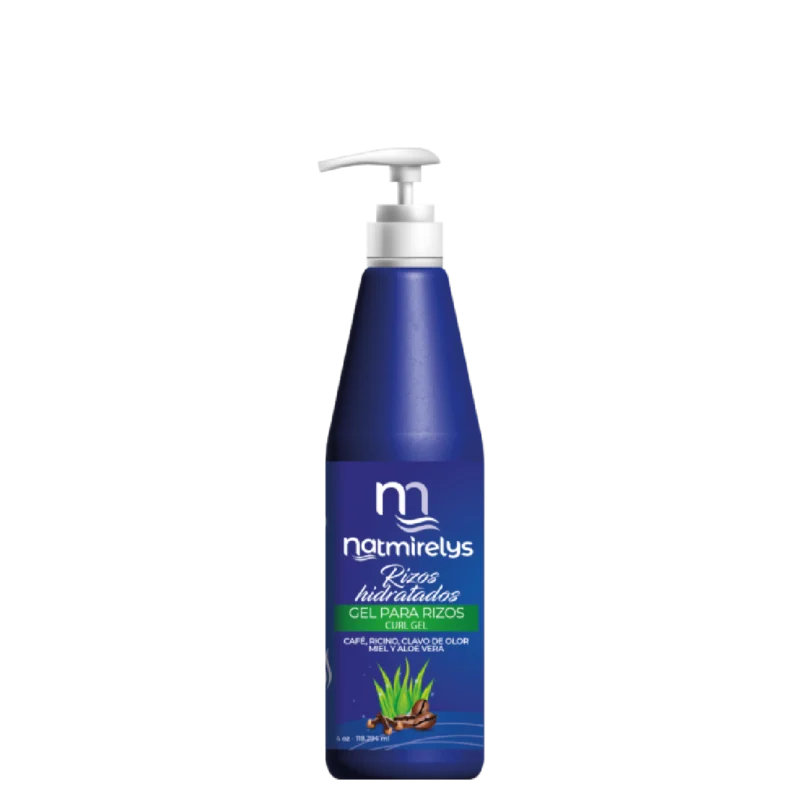 Gel para Rizos de Natmirelys para definición duradera, hidratación y movimiento natural.
