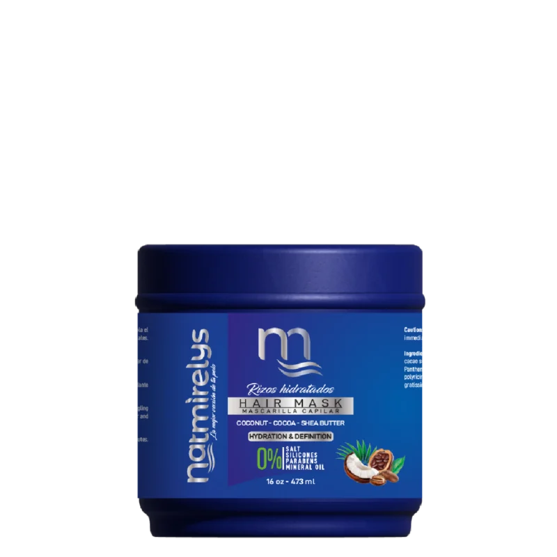 Mascarilla Hidratante de Rizos de Natmirelys para rizos nutridos, definidos y sin friz.