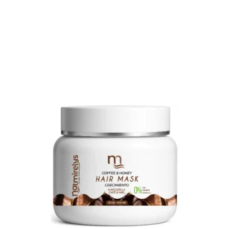 Imagen de la Mascarilla de Crecimiento de Café y Miel de Natmirelys, formulada para estimular el crecimiento capilar, fortalecer y nutrir el cabello con ingredientes naturales.