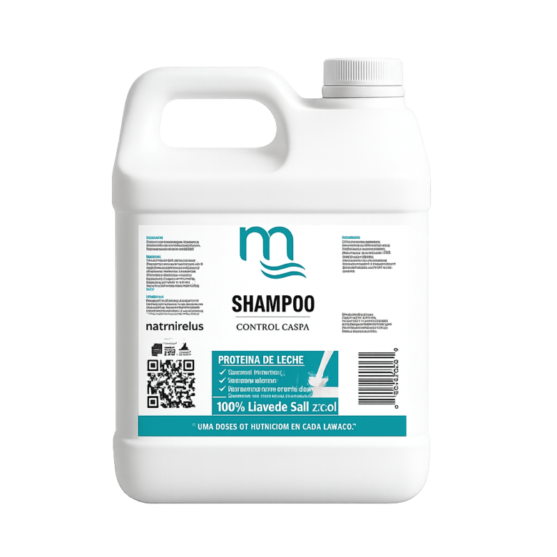 Garrafán de shampoo de proteína de leche para hidratación, suavidad y fortalecimiento del cabello