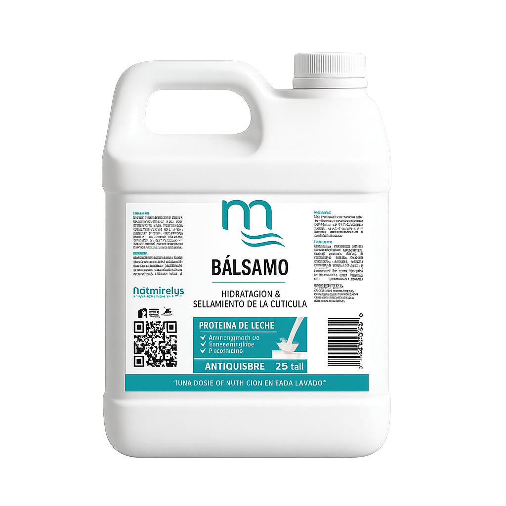 Garrafón de bálsamo acondicionador de proteína de leche para hidratación, suavidad y reparación capilar