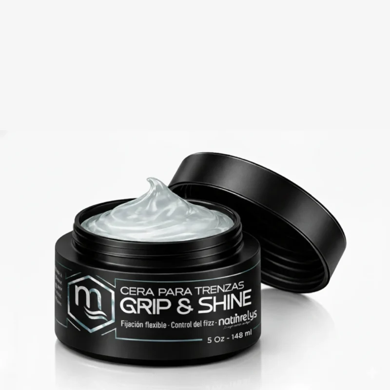 Cera para trenzas cero grumos natmirelys para definición, fijación y brillo sin residuos